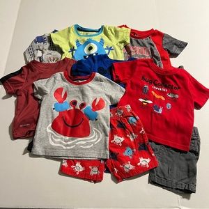 14 piece baby boy lot - 12 months - 7 outfits GUC